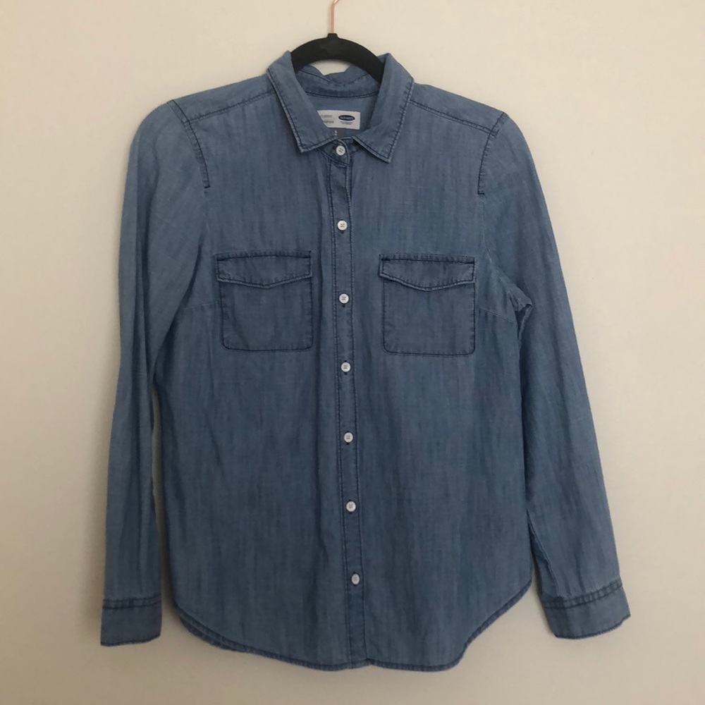 Old Navy Chambray Burton Down
